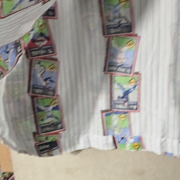 Vintage Baseball Cards Flat Bedsheet Twin Size 92" x 66" 80s 90s MLB Collectors - Picture 5 of 11